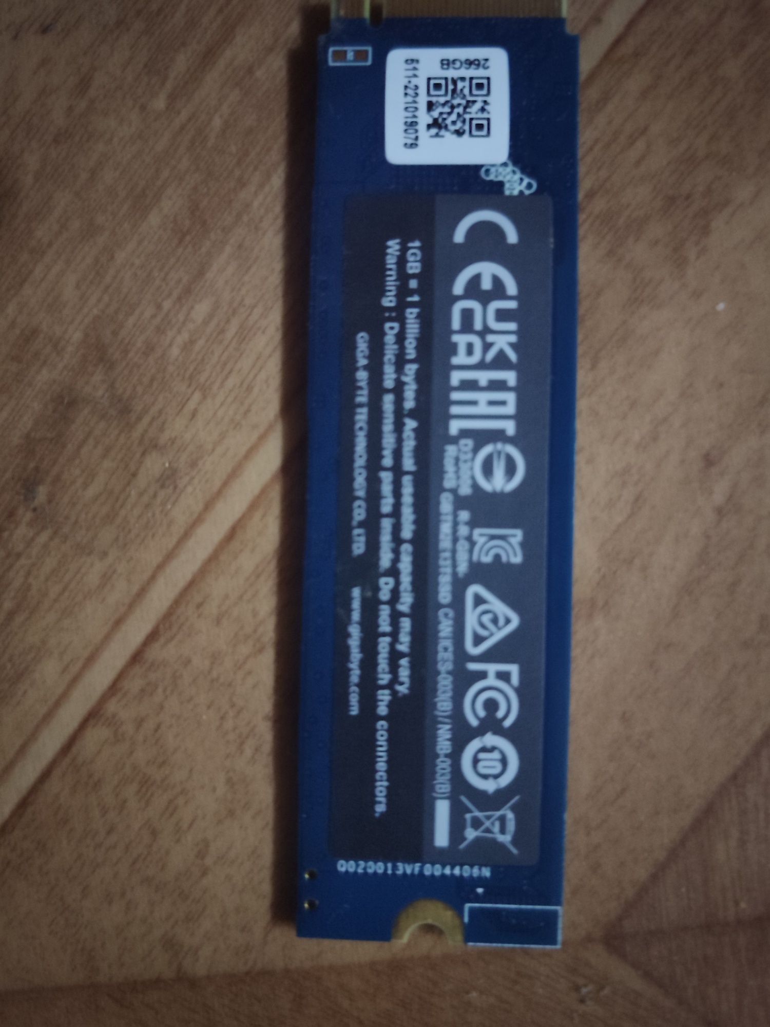 SSD Gigabyte M.2 NVMe 256 ГБ