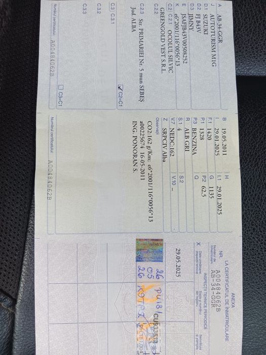 Suzuki Jimny,1,3 benzina,an fabricatie 2011,260000km,Tva deductibil.