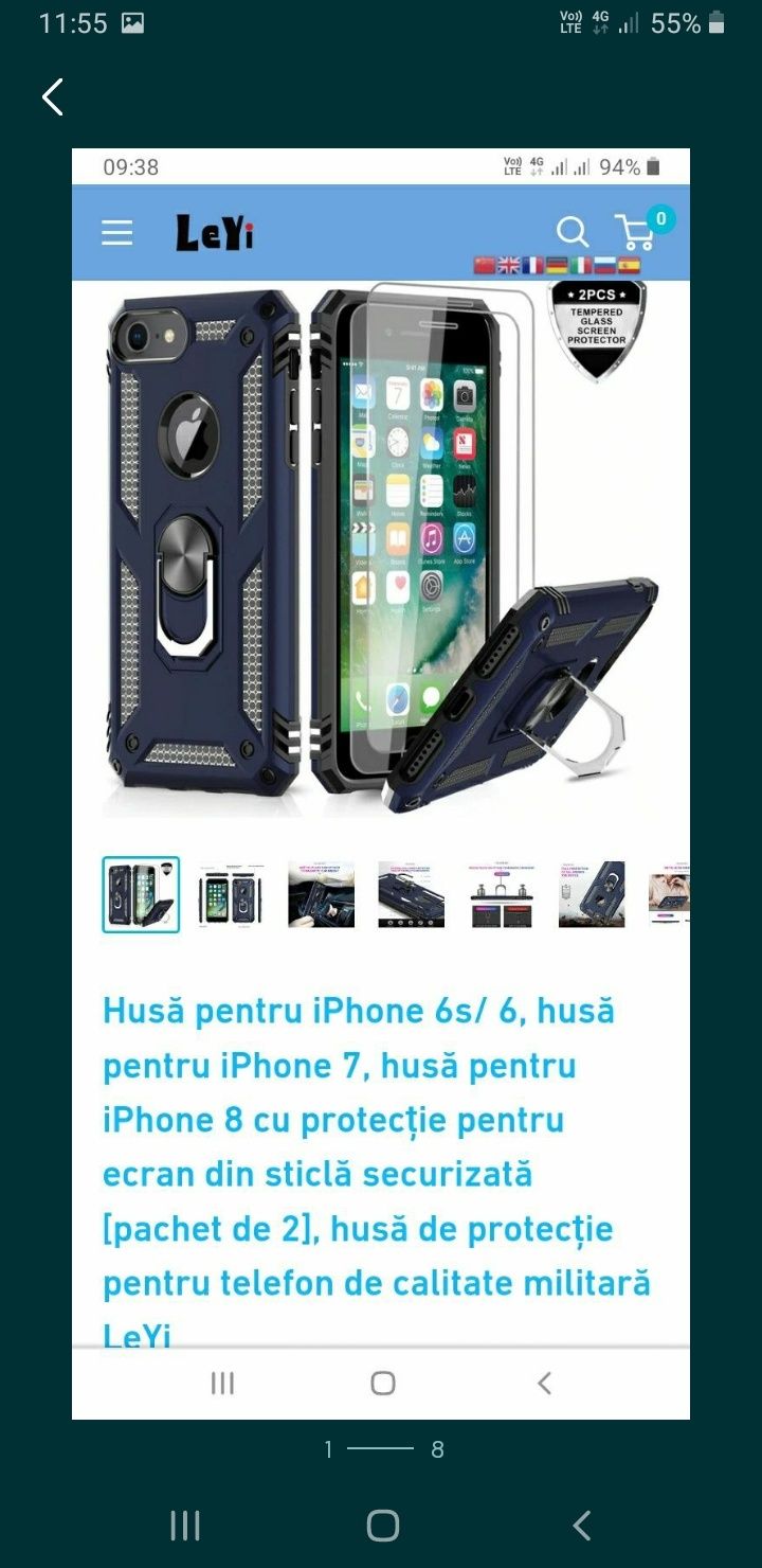 Husă iPhone noua plus folii