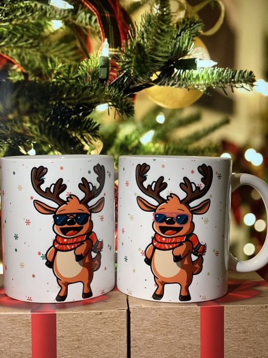 Коледна чаша с еленче