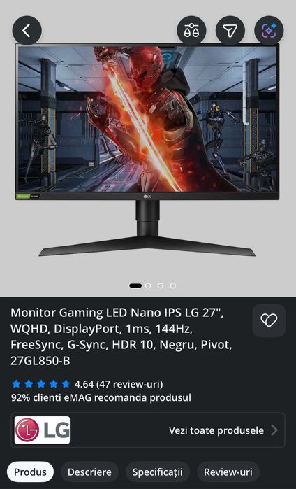 PC Gaming Golem + Monitor Gaming LED Nano IPS LG 27"