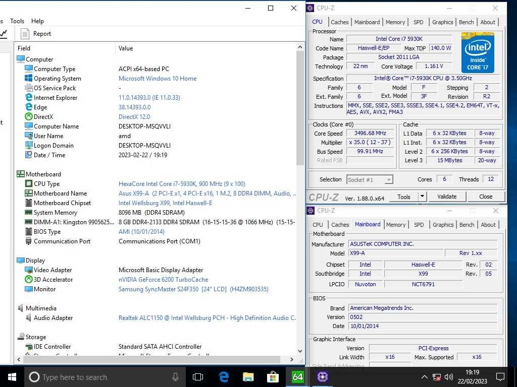 Procesoare Socket 2011-3 Intel Core i7-5930K 3.5Ghz Six Core