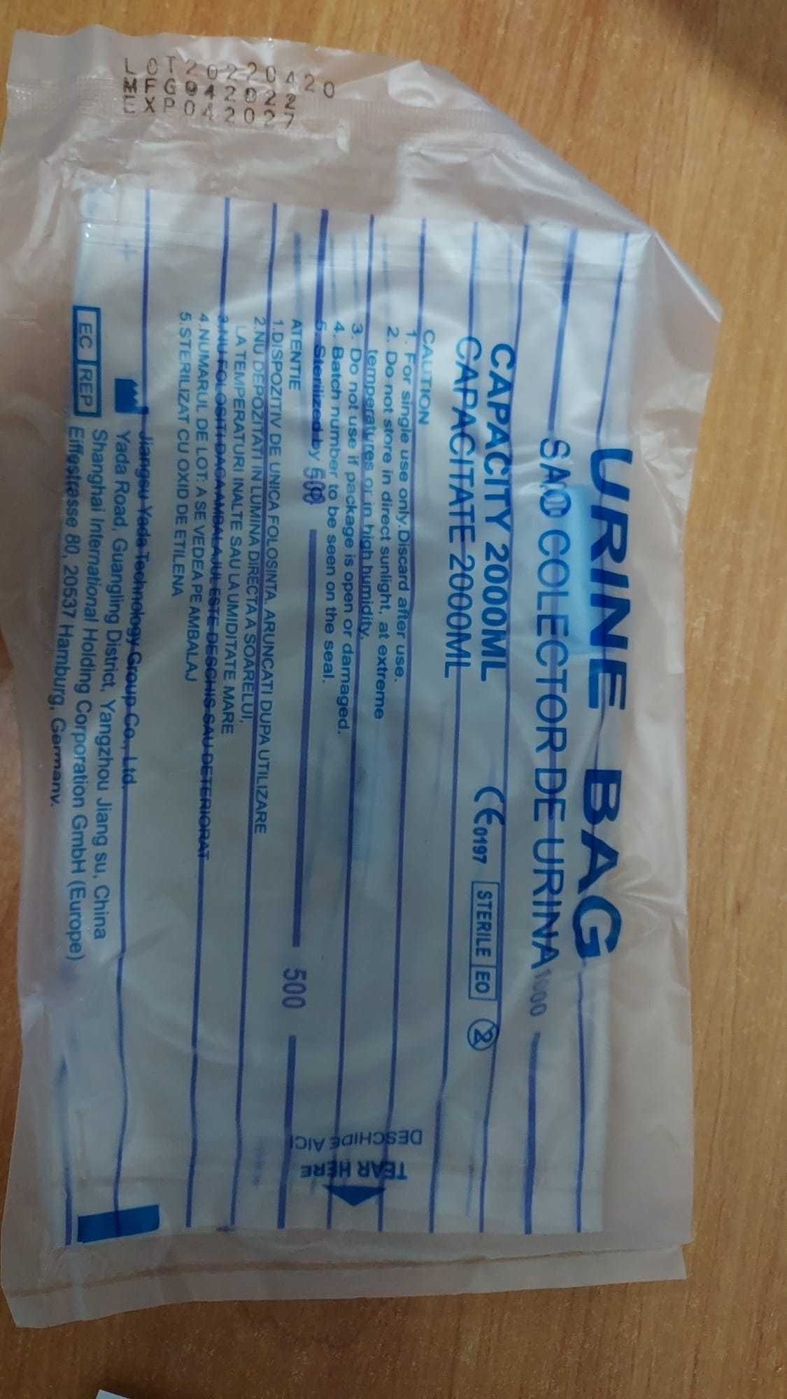 Punga urinara TradeMed Sciro 2000 ml si cateter