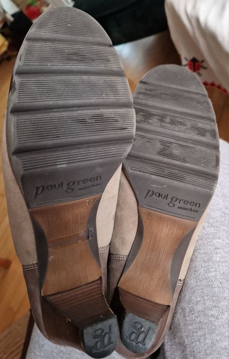 Botine imblanite cu toc Paul Green