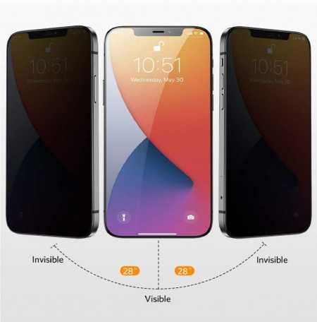 Folie Privacy  iPhone 15,15 Pro, 15Pro Max 15Plus Hydrogel Antisoc