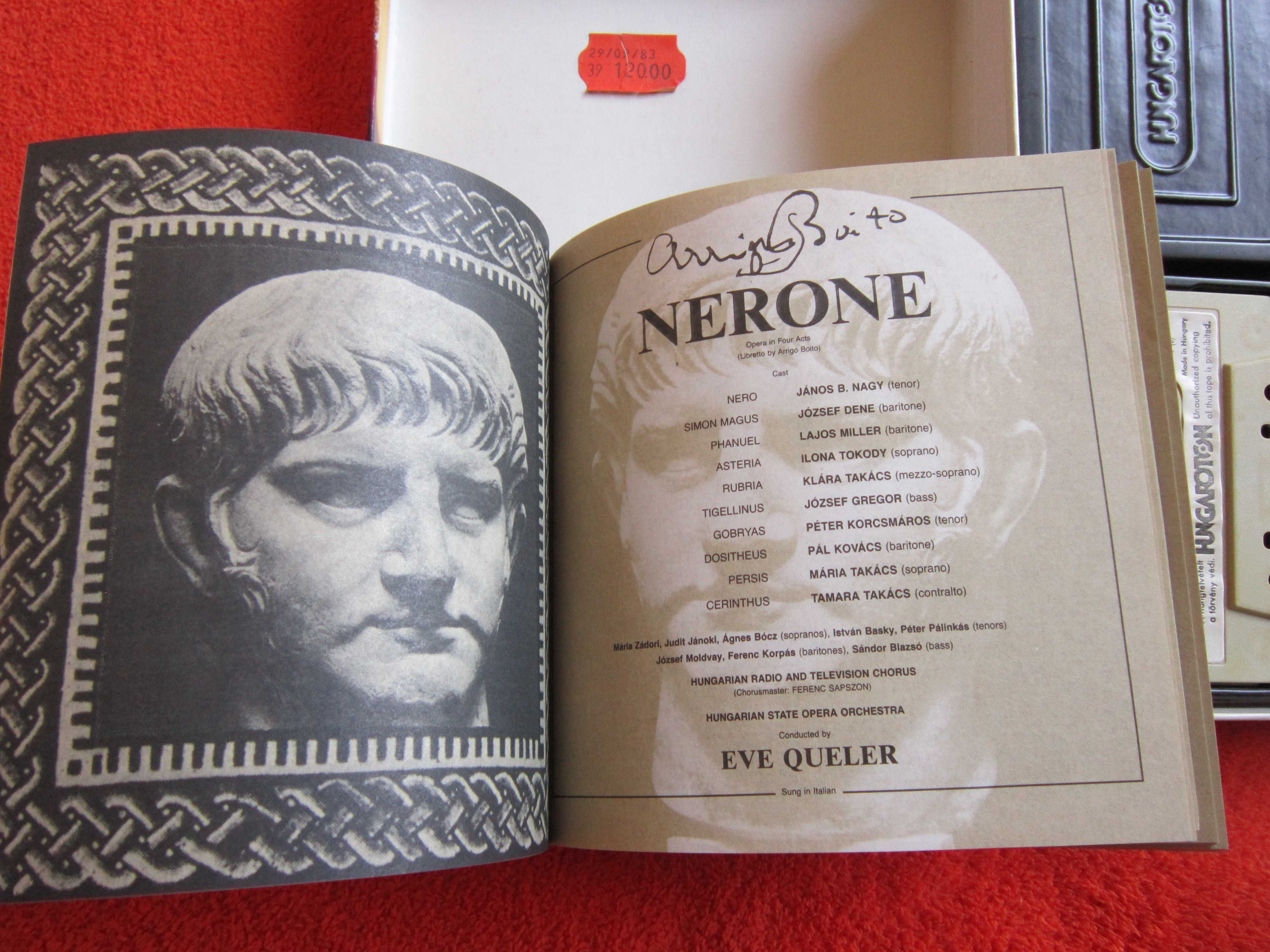 Nerone - Arrigo Boito (in lItaliana)1983  Eve Queler casete audio RAR