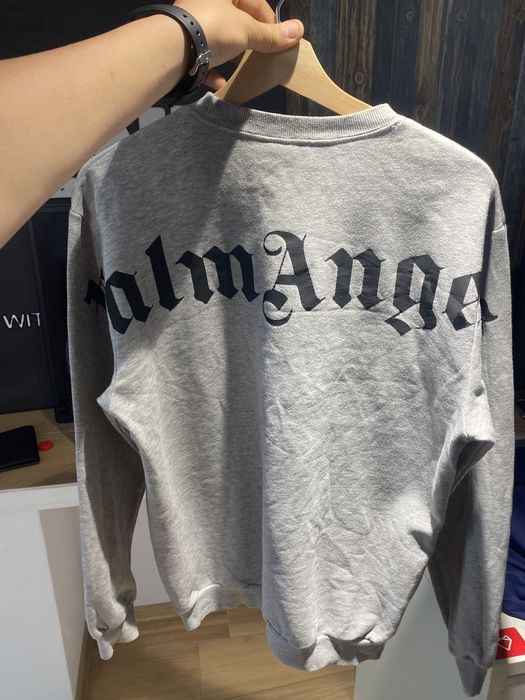 Bluză Long Sleeve Palm Angels Originală Gri