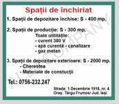 De inchiriat spatiu depozitare
