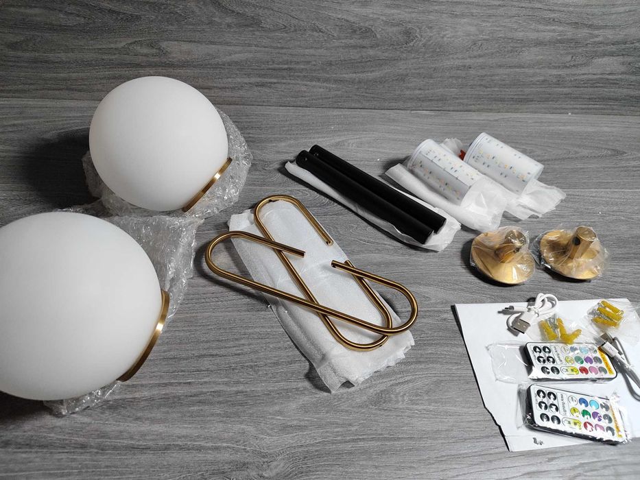 ПРОМО ! Комплект 2 броя LED модерни акумулаторни лампи за стена !