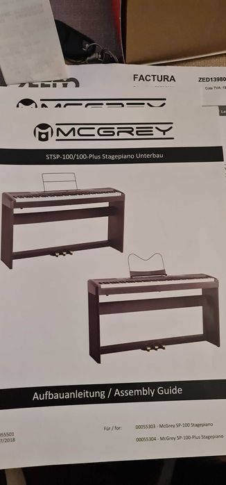 Vand Pian Digital McGrey SP-100-plus Compact Stage Piano Set Complet