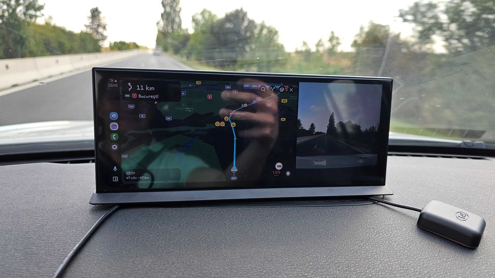 Navigatie GPS auto universala cu camera de bord 4k