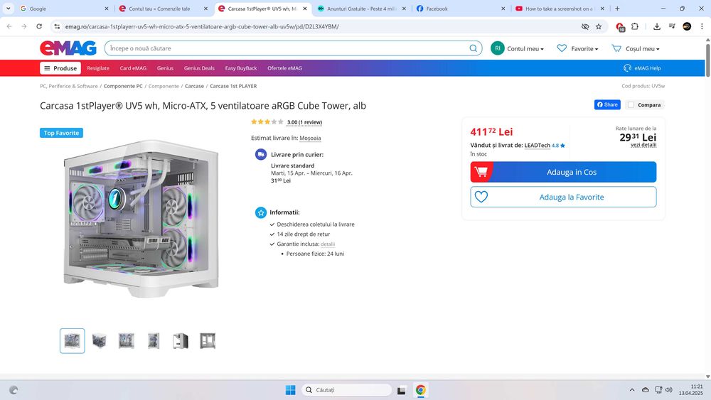 Carcasa PC microATX