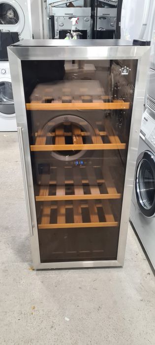 Професионален охладител за вино METRO, неръждаема стомана/стъкло, 91 б