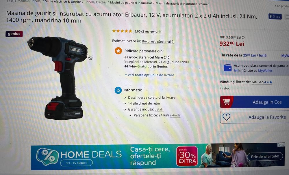 Autofiletanta, bormașină, pistol găurit si insurubat