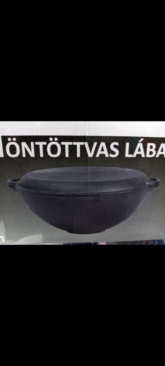 Wok fo fontă 3 în 1  cu capac fontă 32 cm  Ofertă 281 lei