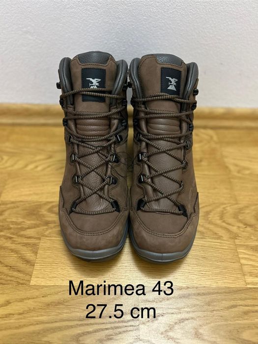 Bocanci Înalți din piele Impermeabili Trekking MT500 Bărbați ,43-44