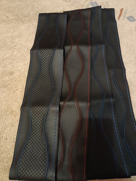 Huse pentru  volan din piele cu ac si ata