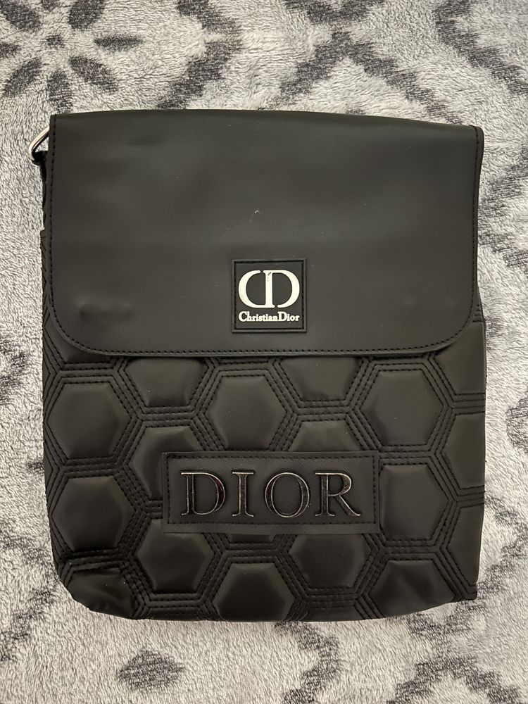 Мъжка кожена чанта Christian Dior