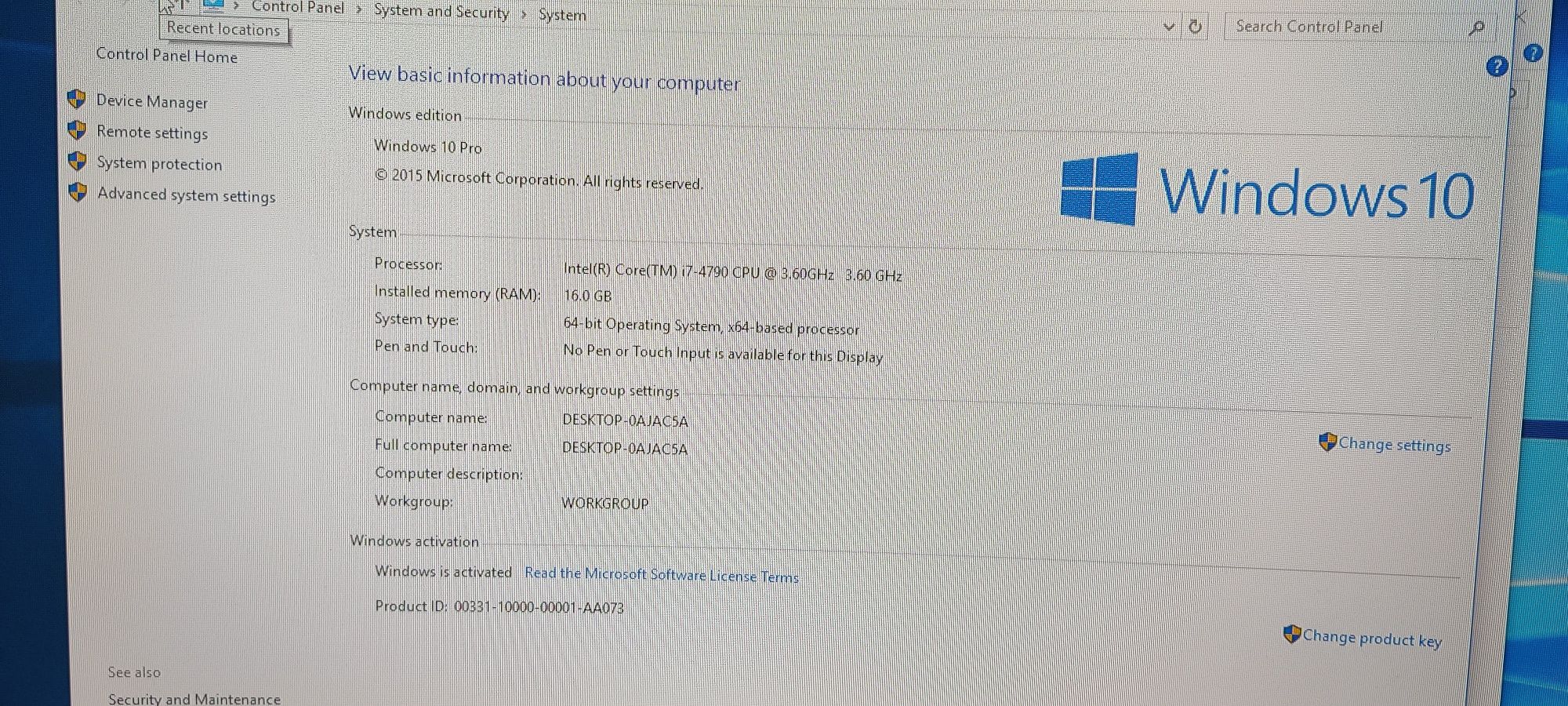 Unitate PC i7 4790