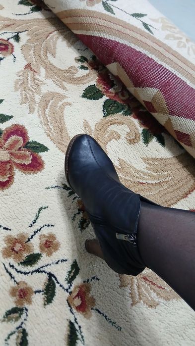 Полу ботинки кожаные