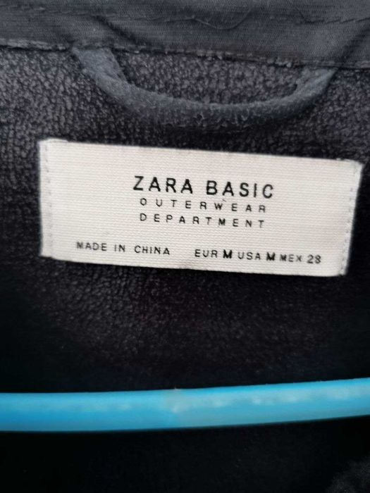 cojoc zara blana naturala