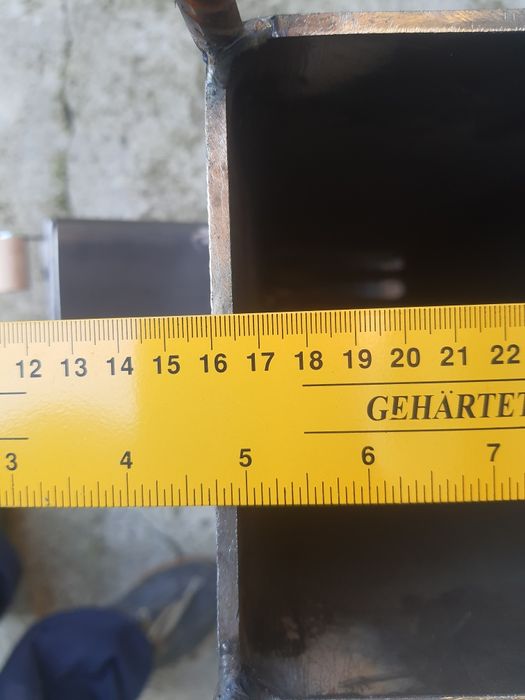Soba racheta din teava patrata otel S355, 150x5mm