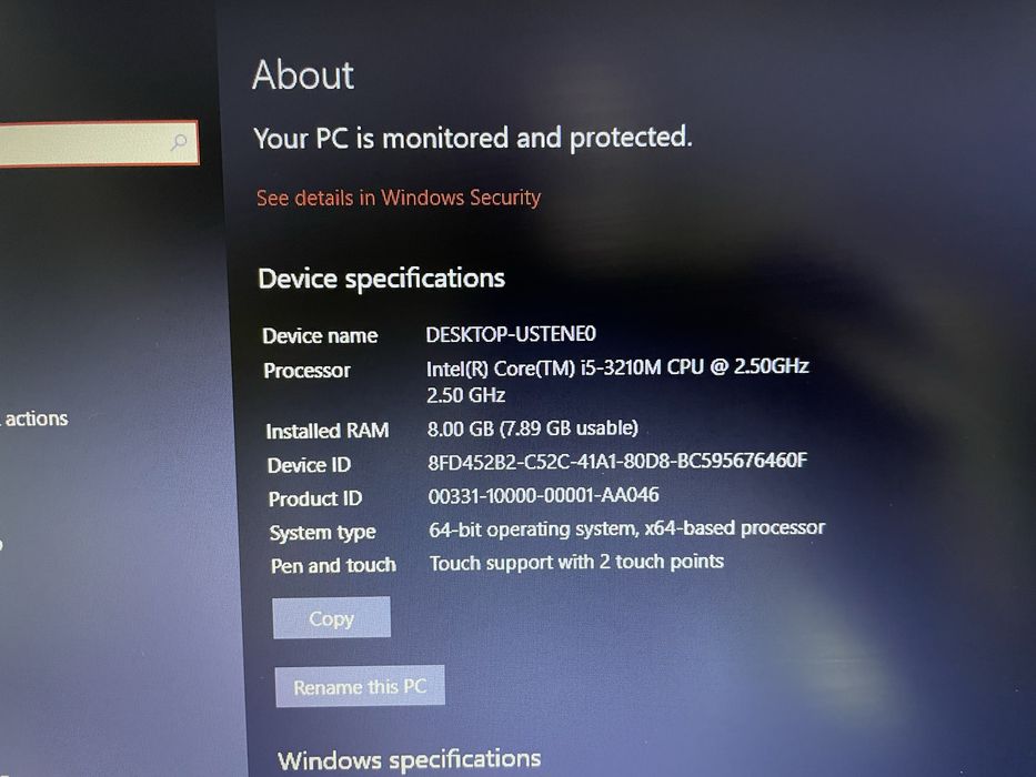 Vând laptop Samsung NP550P5C – 8GB RAM, 1TB HDD, Windows 10
