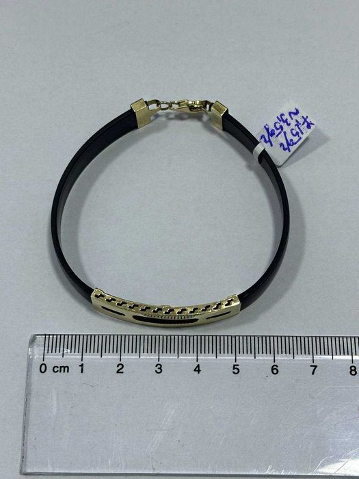 Bratara din slicon si aur 14k 7,15gr (~3.5gr aur) (ctg)