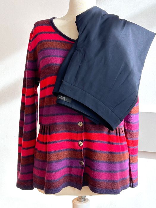 Weekend Maxmara елегантен панталон и вълнена цветна жилетка Mansted