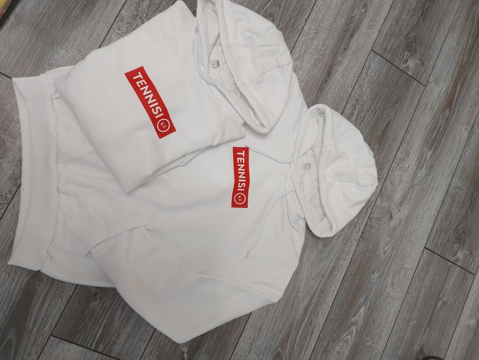 Толстовки белые, с начесом, р L (M)