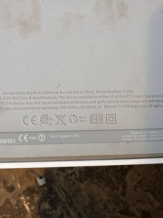 Vand router apple a1408