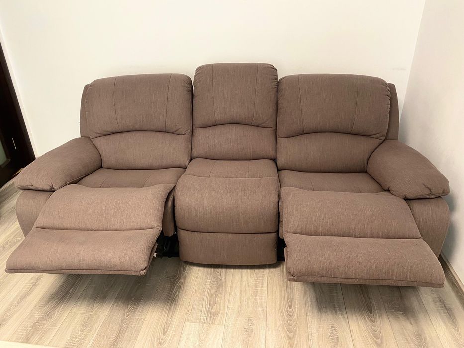 Canapea recliner 3 locuri