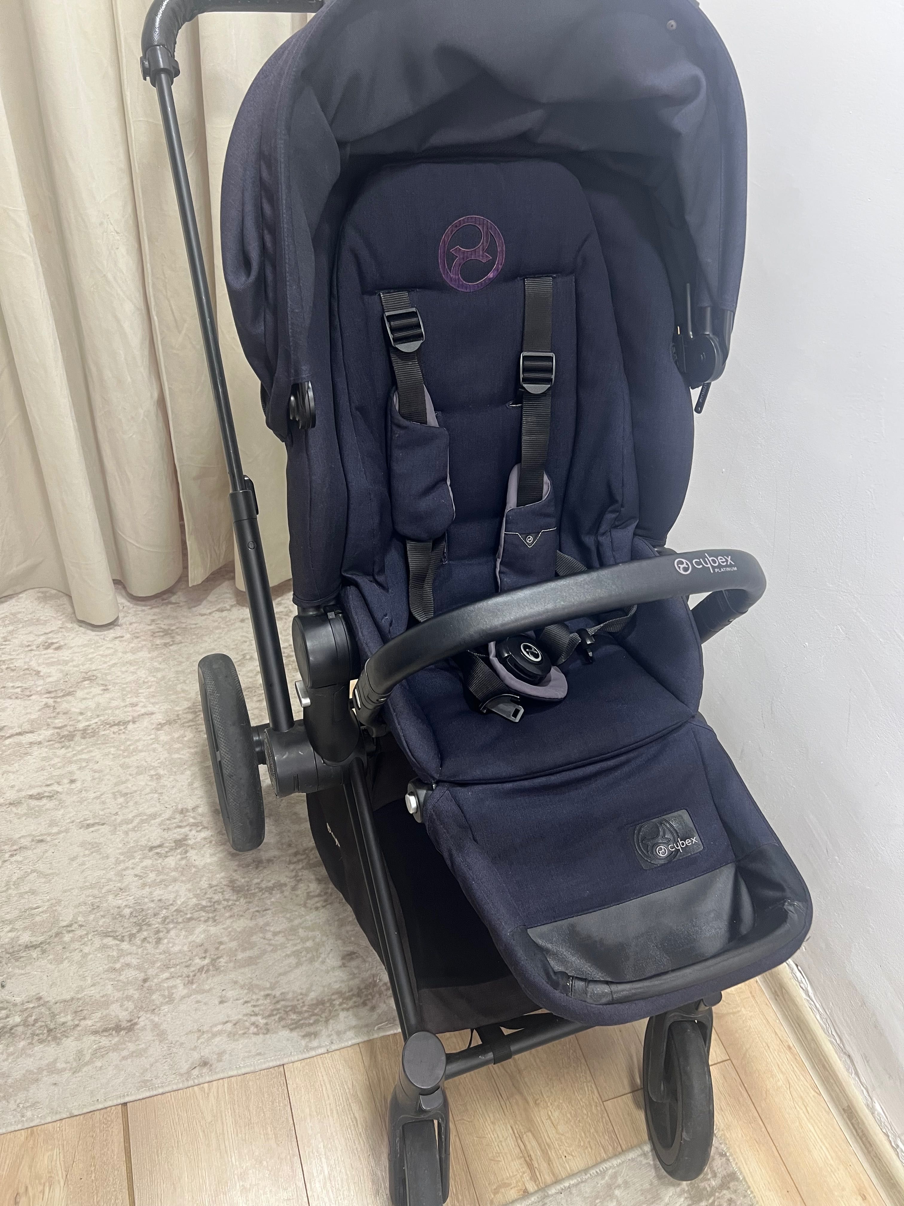 Cybex Priam midnight blue + подарък