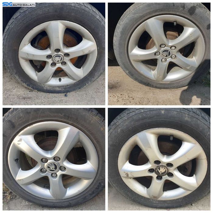 Set 4 Jante Roti Aliaj 195 55 15 R15 Skoda Fabia 2 2007 - 2014 [1201]