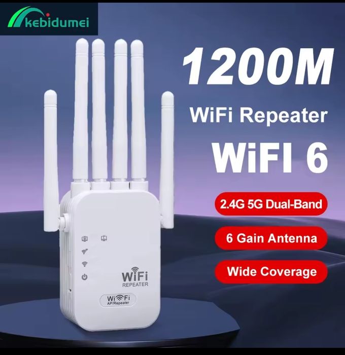Amplificator semnal Router Extender Wifi Repeater Dual Band 1200Mbps