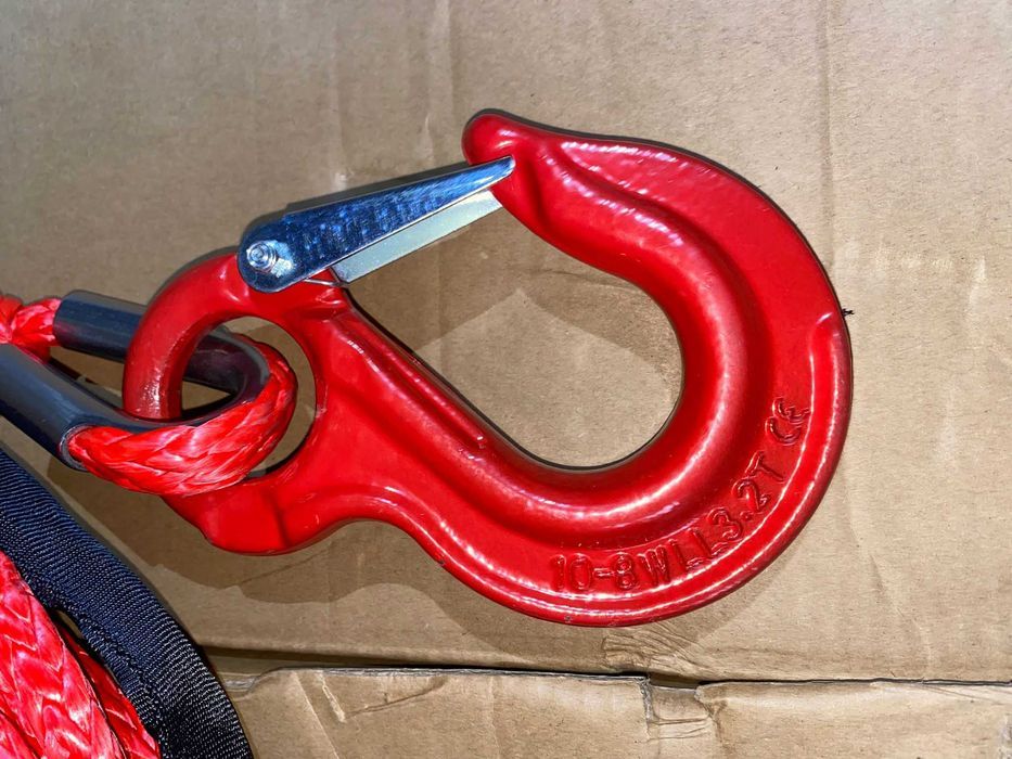 Sufa sintetica troliu auto cu carlig 28mx 10mm