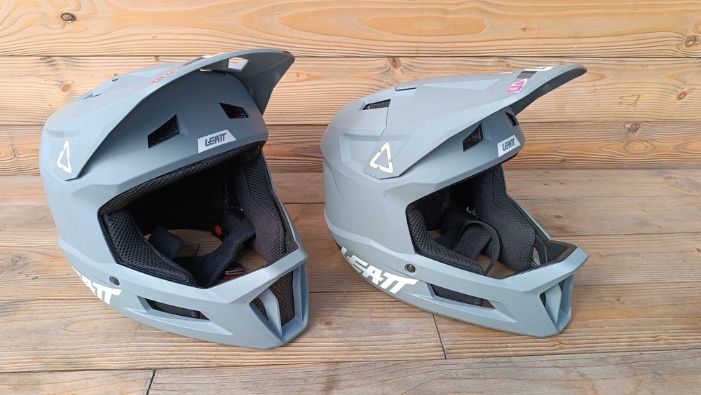 Casti full face casca second hand LEATT Gravity 1.0 negru gri alb