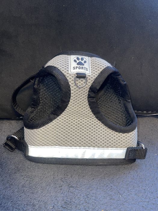 Сиво черен нагръдник  за кучета, 118 x 1,5 см, размер S