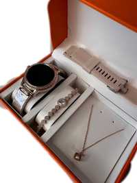 Смарт часы и набор из серебра проба 925 отличный подарок