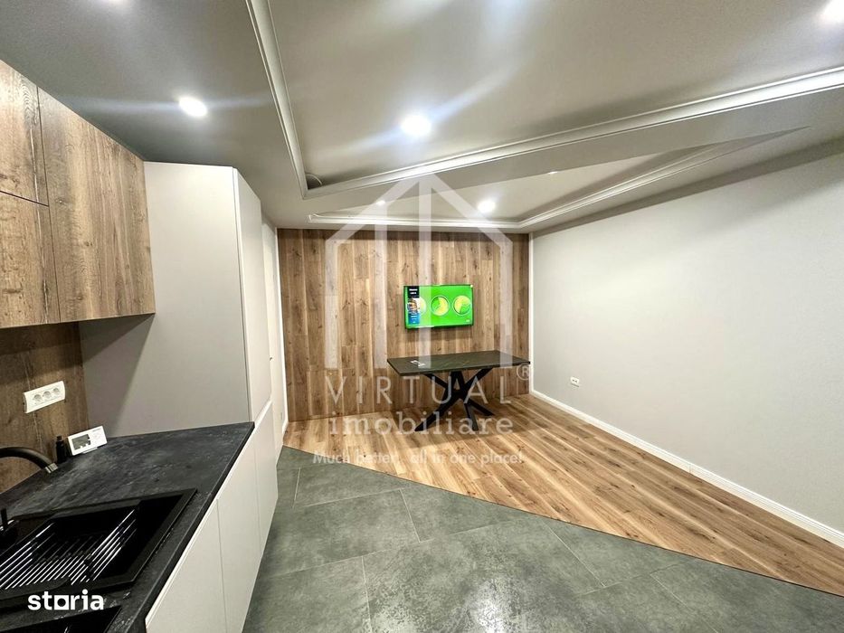 Garsoniera 38 cu gradina 40mp, mobilata si utilata, Doamna Stanca