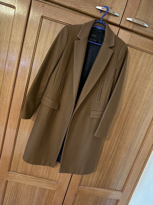 Palton Zara 100% lana, masura XS, camel culoare