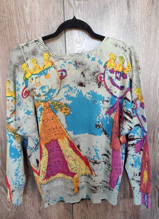 Desigual нова с етикет блуза с принц и принцеса