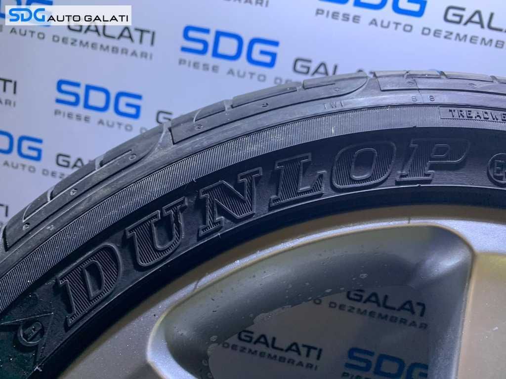 Roata Janta Aluminiu cu Cauciuc Anvelopa Noua Dunlop 5x112 R 17" Audi A4 B6 2001 - 2005 Cod 8E0601025J 7,5Jx17H2 ET45