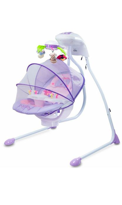 Leagan electric pentru bebelusi Caretero Bugies LCBM1, Mov