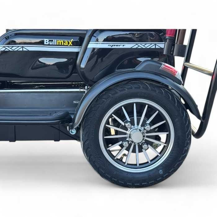 Триместна електрическа триколка С2+ С Покрив, 1500W, 5 батерии