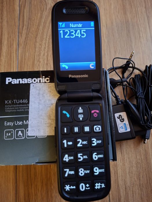Telefon seniori,Panasonic,meniu ro.