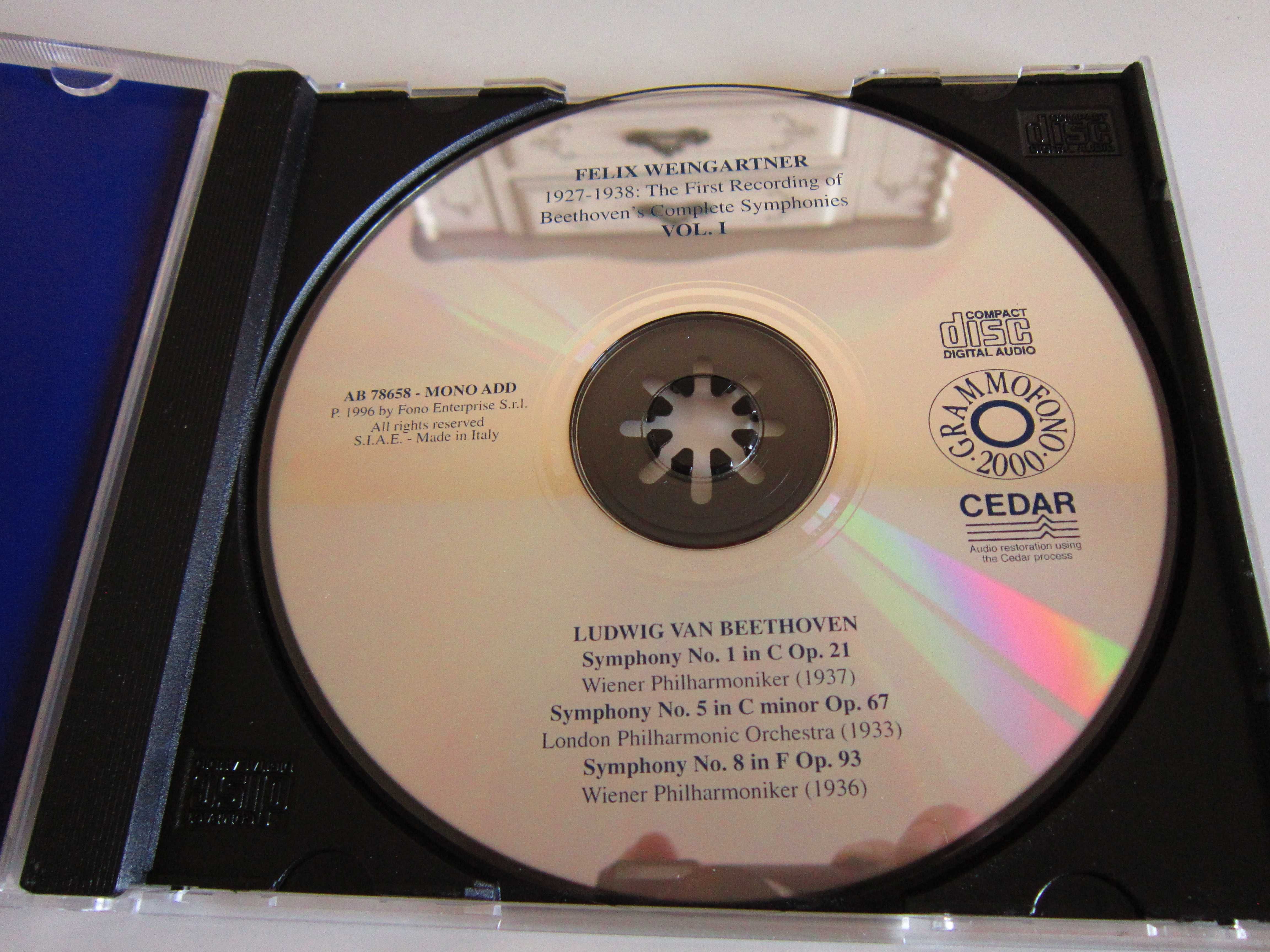 rar inregistrare istorica Felix Weingartner  Beethoven's Complete 5cd