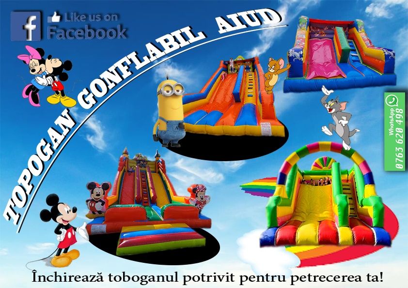 Topogane/ tobogane gonflabile diferite modele pentru petreceri private