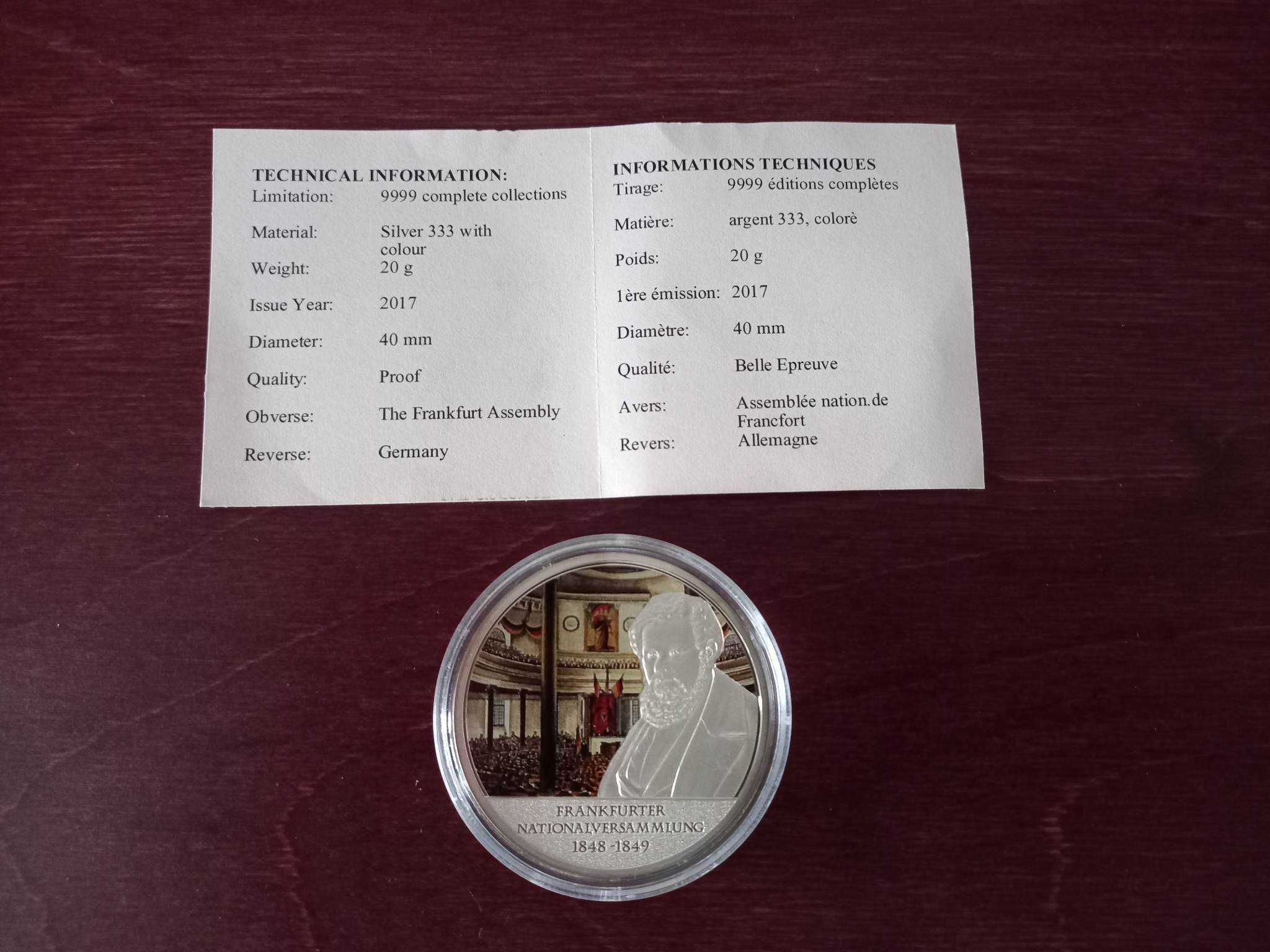 Monede argint 333 - proof - in capsule