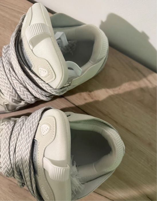 Lanvin curb gri cu alb